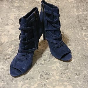 Vince Camuto Blue Suede Bootie